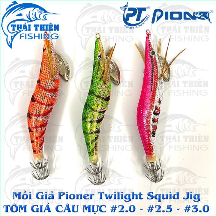 Tôm Giả Câu Mực Pioner Twilight Squid Jig