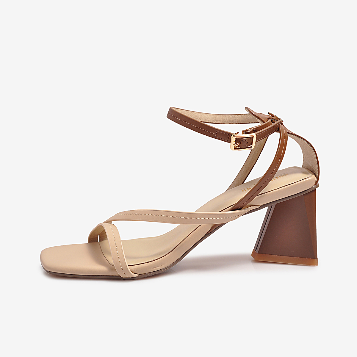 [Voucher giảm 12% tối đa 80k đơn 500k]Sandal Cao Gót Nữ Gosto GFW019100NAU (Nâu)