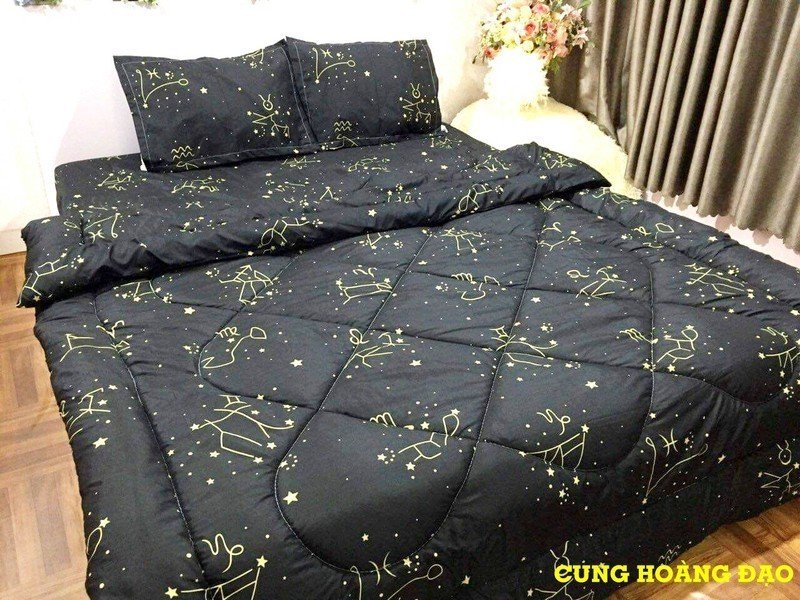 🍒bộ 5 món chăn phao cotton poly siêu đẹp - 1 ga, 2 vỏ gối nằm, 1 vỏ gối ôm, 1 chăn phao🍒 - nguyệt ánh bedding -