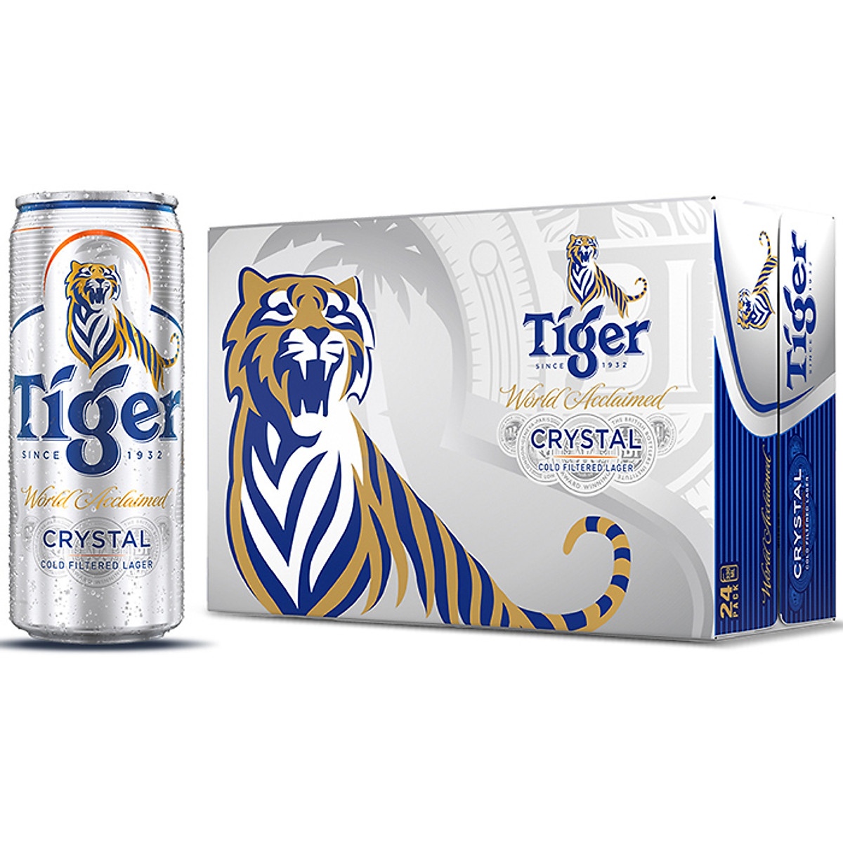 Tiger bạc lon cao 330ml/ 24 lon