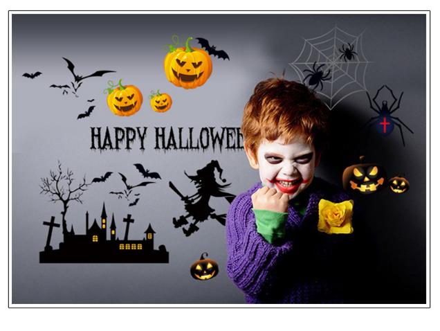Decal trang trí tường - Halloween Rùng Rợn 05