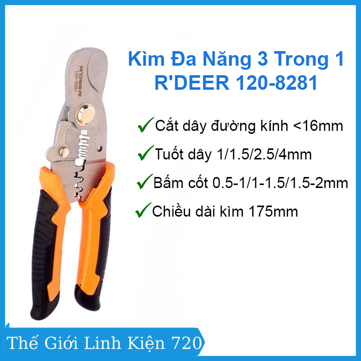 Kìm đa năng 3 trong 1 r'deer 120-8281