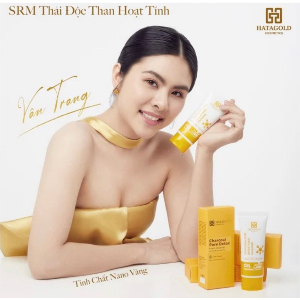 SỮA RỬA MẶT HATAGOLD THẢI ĐỘC THAN HOẠT TÍNH 120g