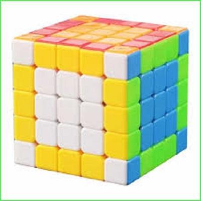 Đồ chơi xoay rubik 5x5 không viền cực trơn có hướng dẫn, do choi rubic 5x5 loại trong hộp cao cấp, do choi thong minh