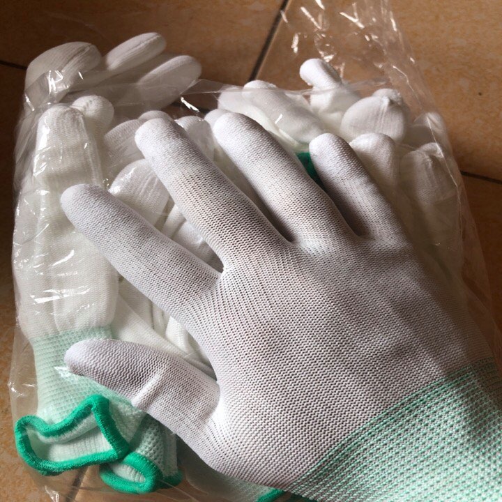 Găng Tay Phủ PU Đầu Ngón 10 Đôi