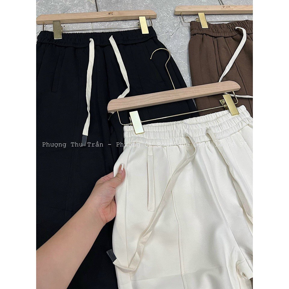 Quần baggy cạp chun dây rút chất ruby lót nỉ-XMPĐ-Mã 191