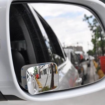 Gương cầu lồi xoay hình chữ Nhật cho xe ô tô - cặp 2 chiếc