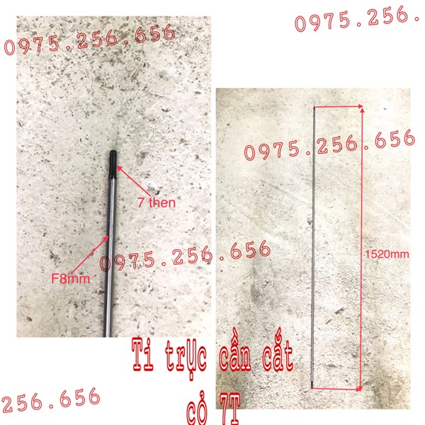 Ty Trục Cần Cắt Cỏ 7T Dài 1m52 Phụ tùng máy cắt cỏ