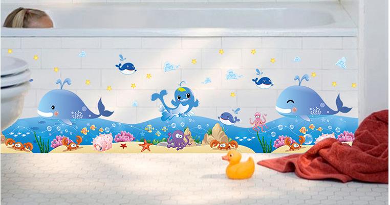 [HCM]Decal dán tường hình cá heo