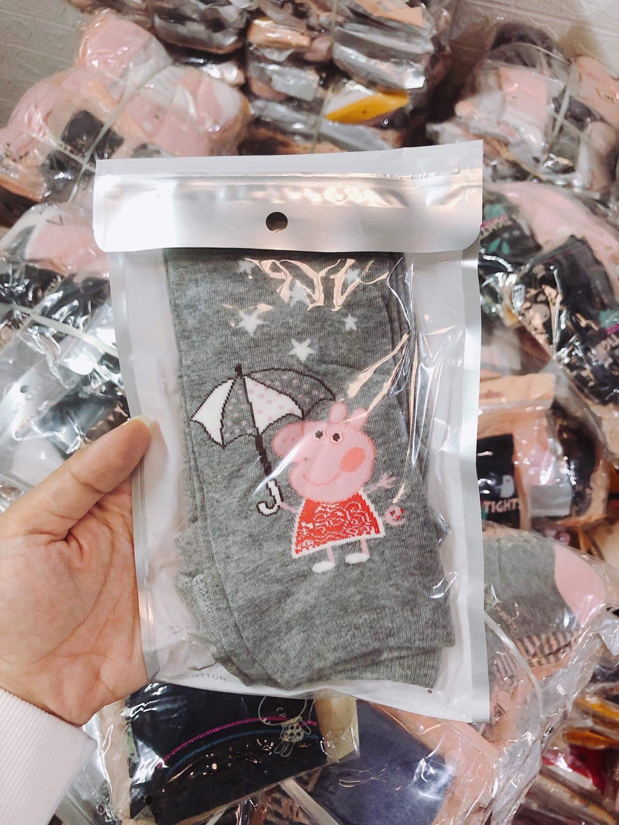 Quần tất len có bàn cho bé gái