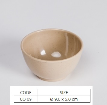 Chén Nhựa Melamine Cơm Chén Chè Màu Nâu Nhiều Size