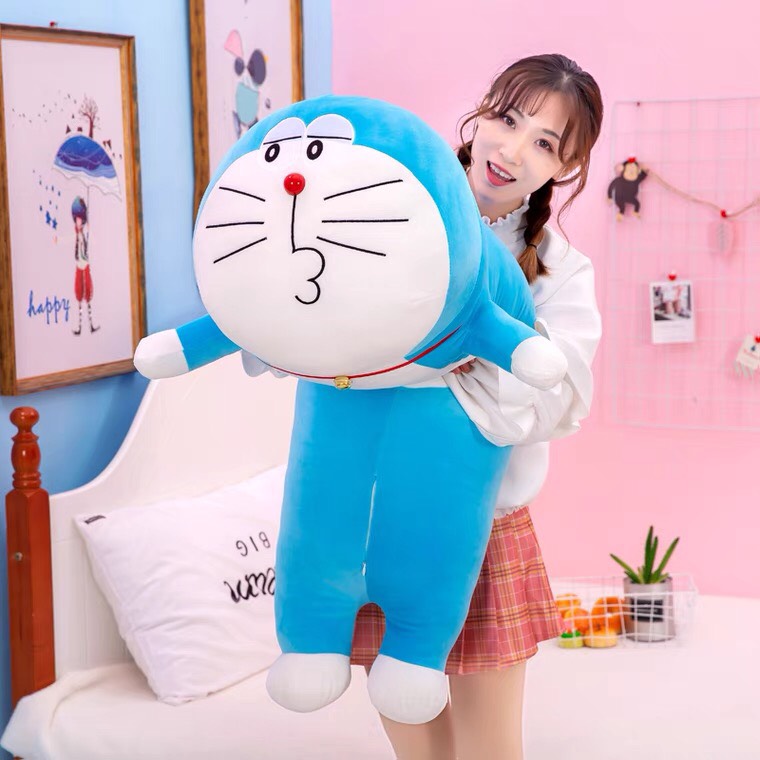 GẤU BÔNG DOREMON GỐI ÔM DÀI ĐẦU TO
