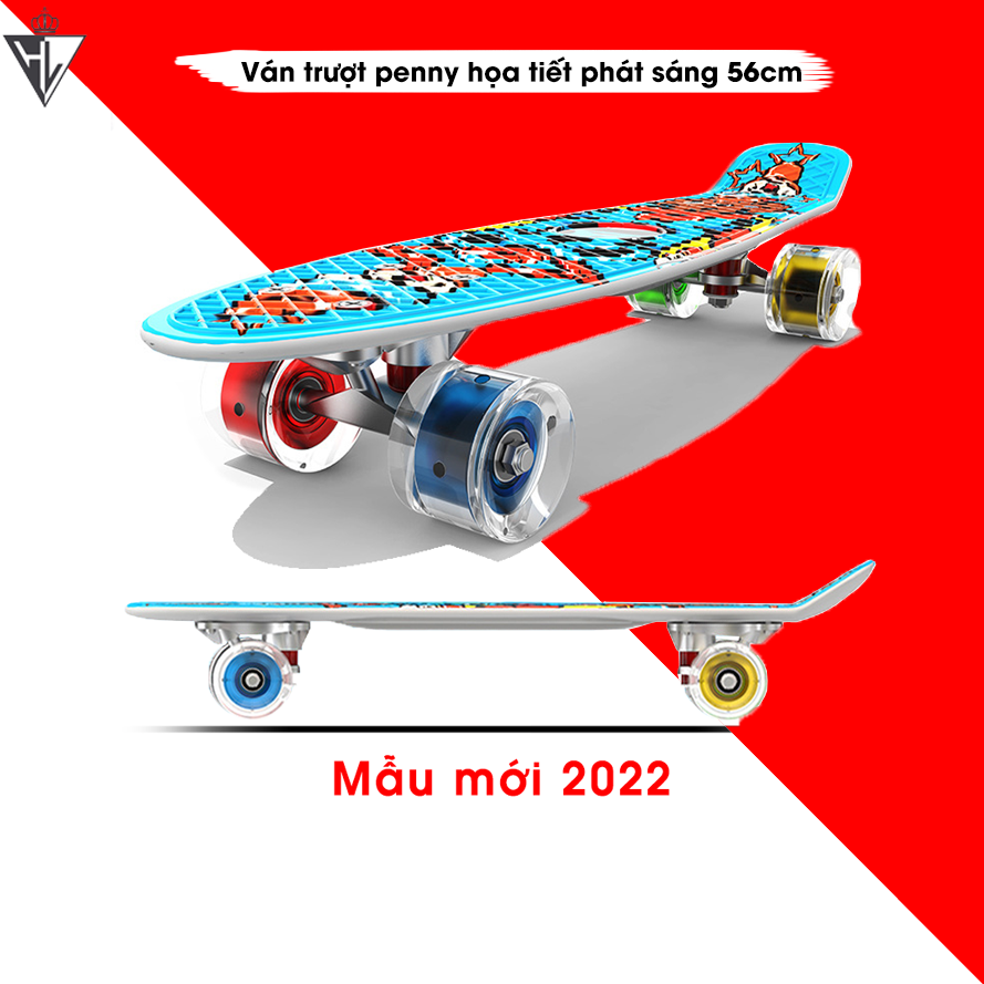 Ván trượt thể thao Penny mẫu mới 2021 ( Có ĐÈN ở bánh xe )
