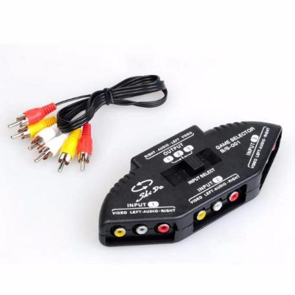 Bộ gộp tín hiệu AV 3 cổng vào 1 cổng ra - AV Switch 3 in 1 out