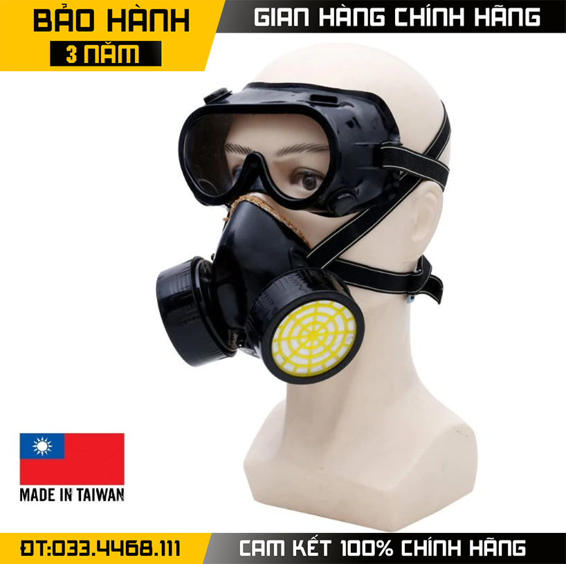 Mặt nạ phun thuốc trừ sâu có kính