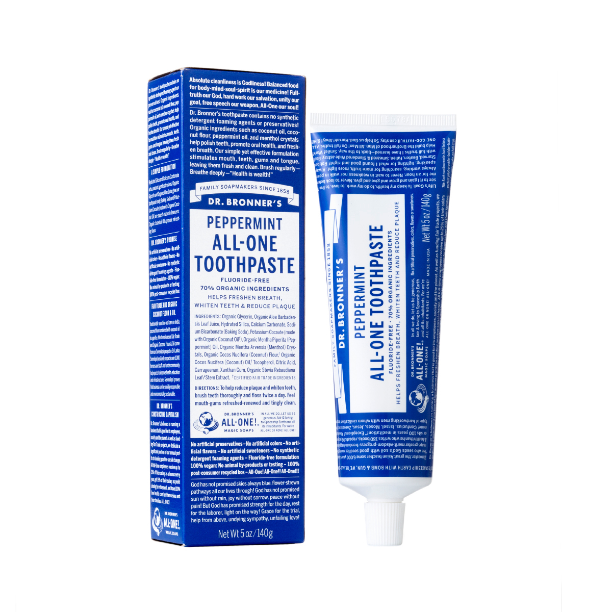 Kem đánh răng 70% hữu cơ DR-BRONNER'S All-one-Toothpaste
