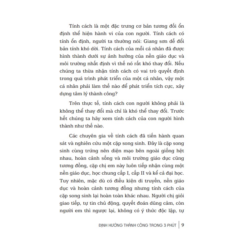 Sách - Định Hướng Thành Công Trong 3 Phút