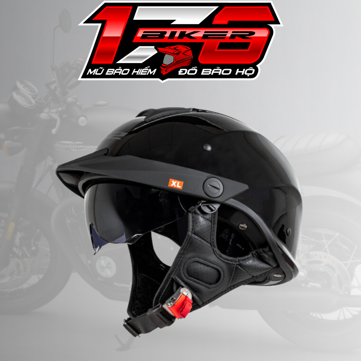 Mũ Bảo Hiểm Ls2 Hh590 Rebellion Mũ Bảo Hiểm Nửa đầu LS2 HH590