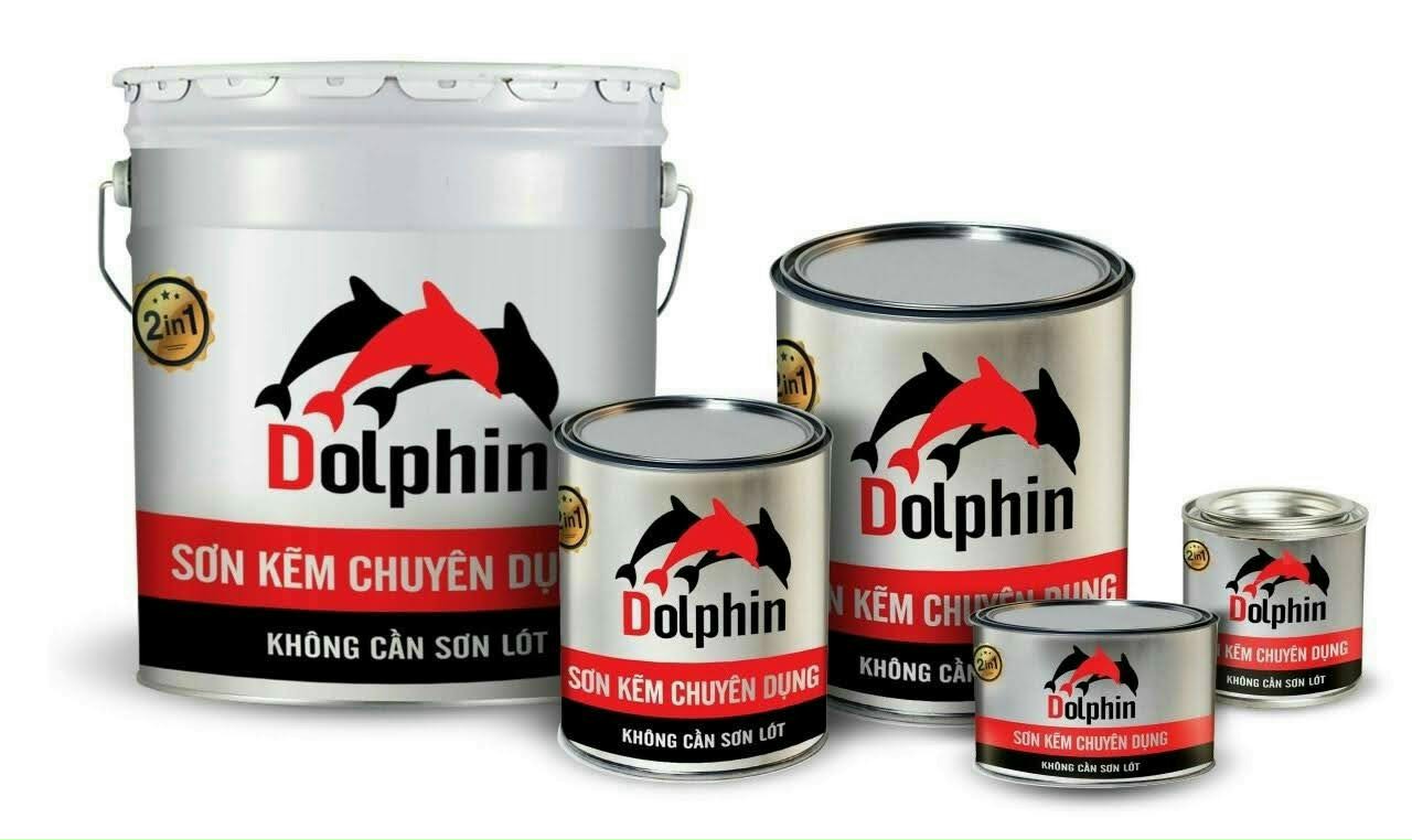 Sơn sắt mạ kẽm chuyên dụng 1k Dolphin 2700g