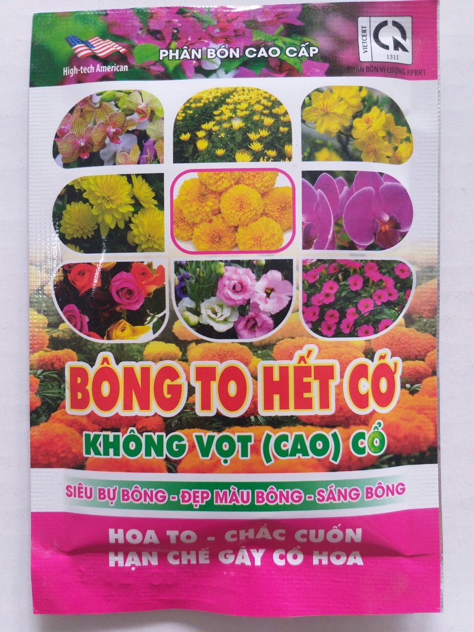 Phân bón BÔNG TO HẾT CỞ - Gói 50g
