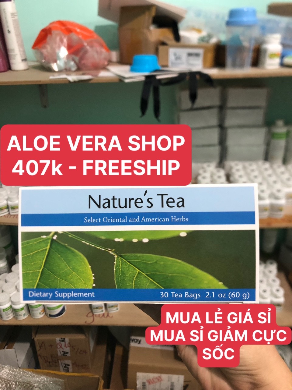 Trà thải độc ruột nature's tea uni