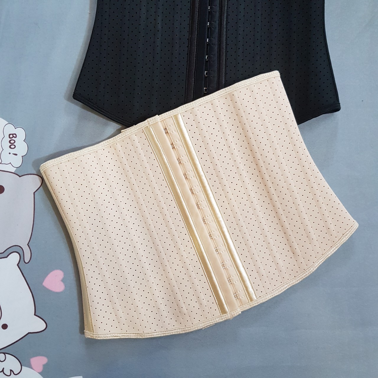 Đai nịt bụng latex 25 xương thép dáng dài 25cm Giảm Eo Đai Thông Hơi