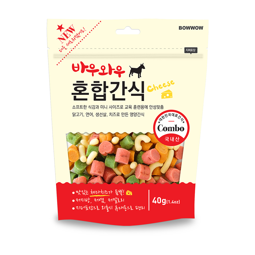 [Hoàn Tiền 10%] Snack hỗn hợp cho chó Bowwow-150g
