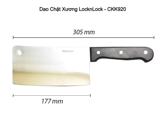 Dao Chặt Xương LocknLock Dài 30cm CKK920