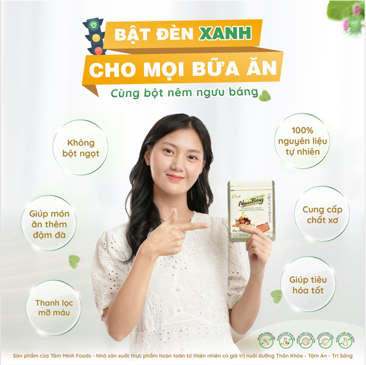 Hạt Nêm Thuần Chay Ngưu Báng - Gói 60g