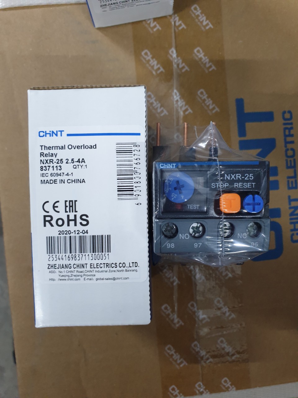 Rơ le nhiệt Chint NXR-25