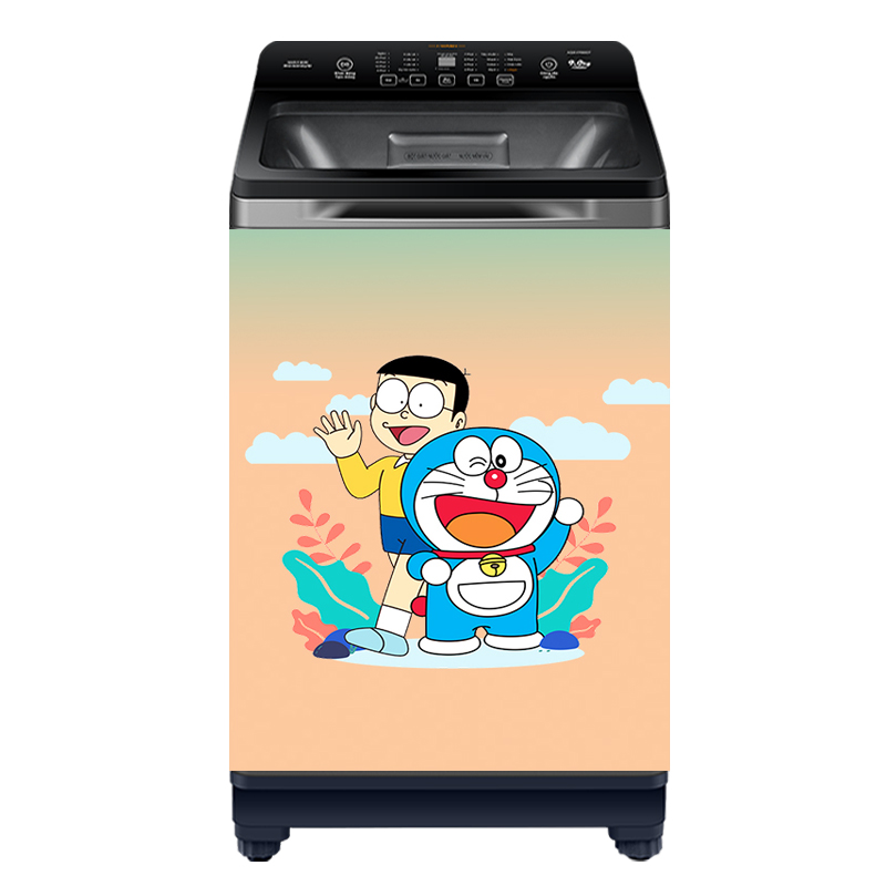 [HCM]Decal dán máy giặt mẫu Doraemon 2022
