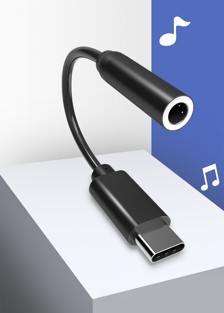 Jack Chuyển Từ Cổng USB Type-C Sang Chân Cắm JACK audio 3.5mm Hỗ Trợ Cho các máy dùng android
