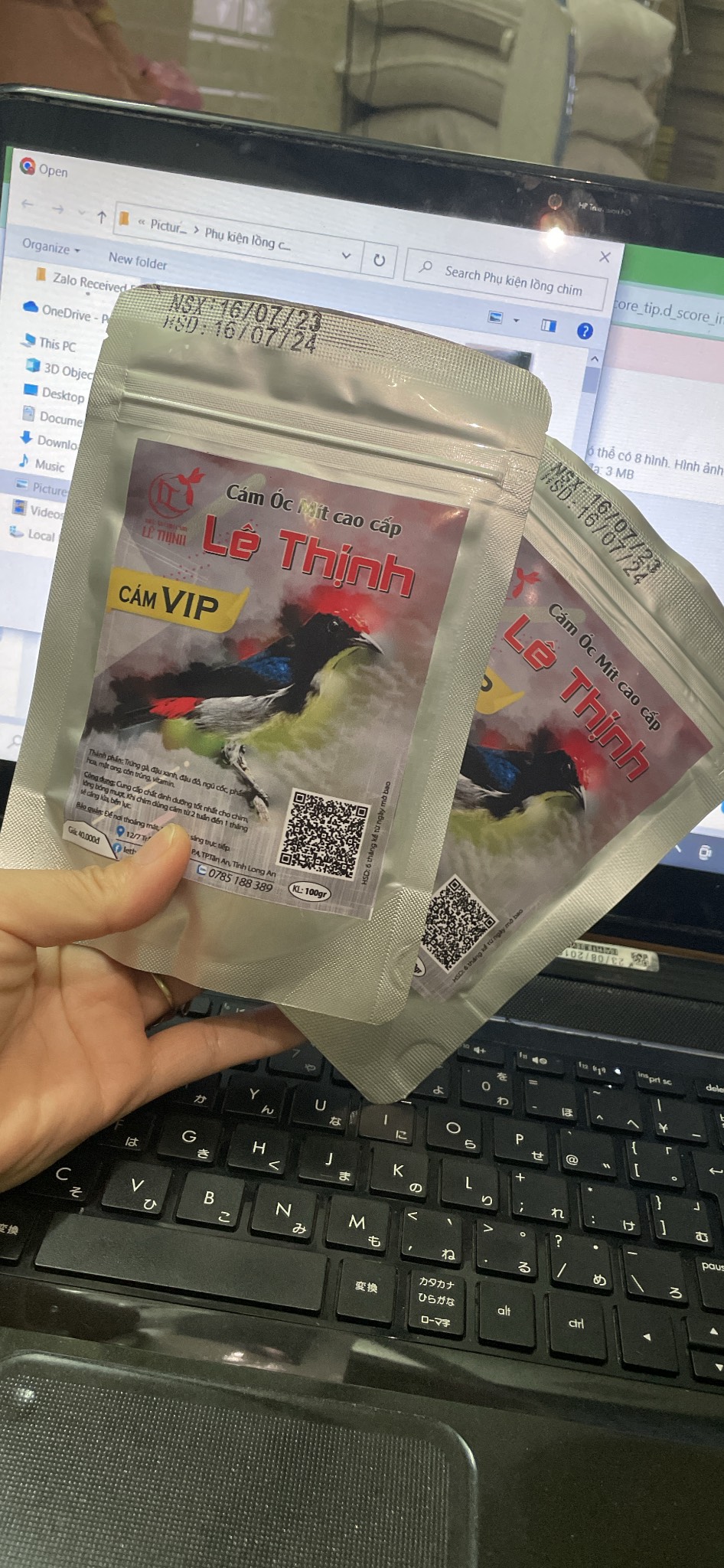 cám chim ốc mít lê thịnh vip gói 100gr-cám lê thịnh ốc mít