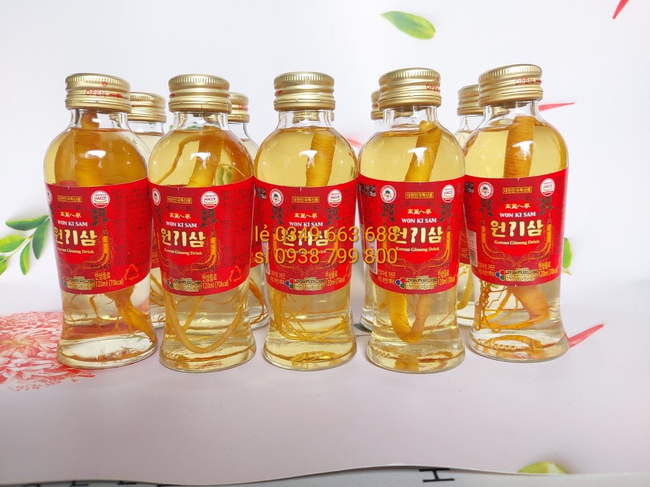 Nước hồng sâm có củ Wonkisam Hàn Quốc