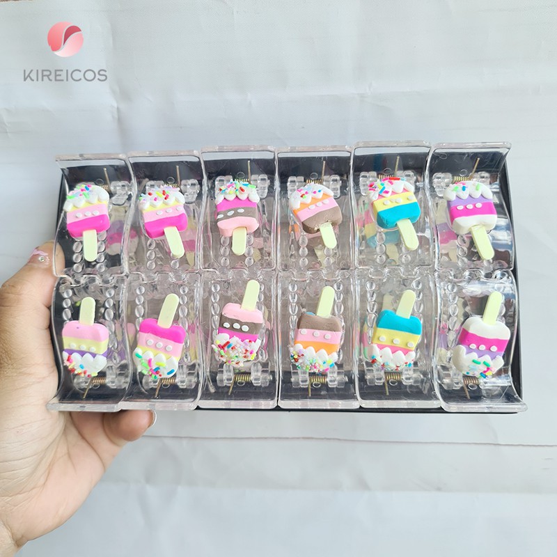 Kẹp Gấp Tóc Dẽo 5 Chấu Bao bẻ nhiều mẫu Siêu Cute - kireicos