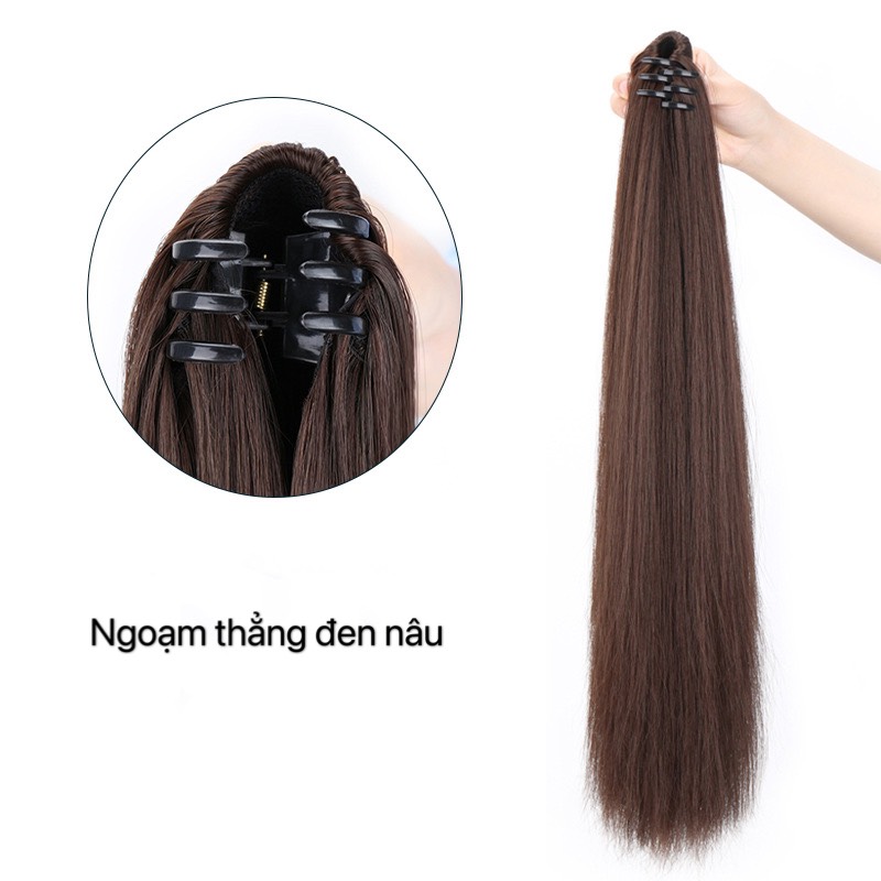 Ngoạm tóc thẳng giả nữ