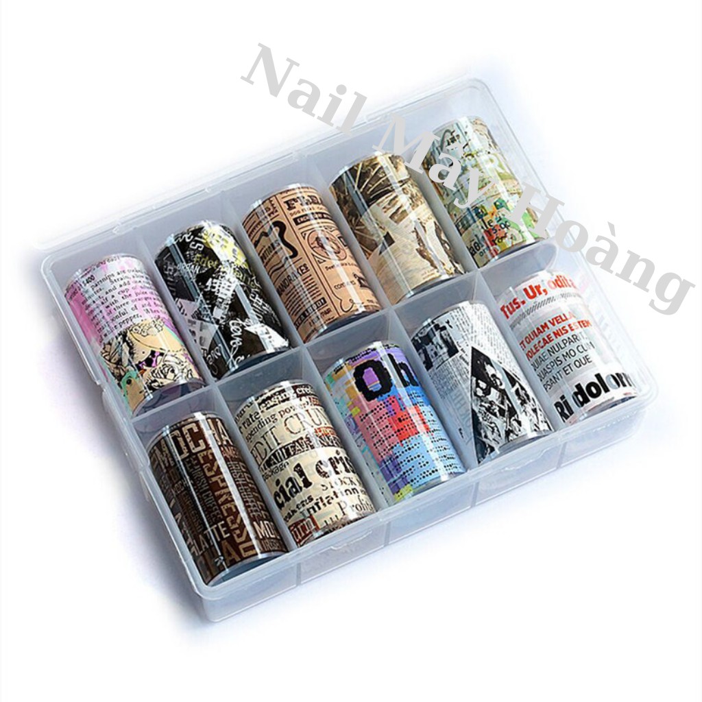 Foil báo chí dán móng
