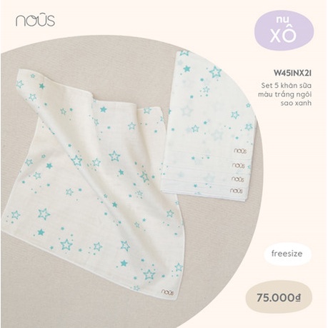 Set 5 khăn sữa Nous cho bé