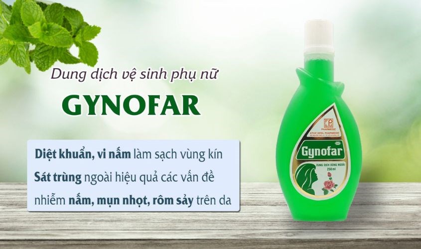 Dung dịch vệ sinh phụ nữ Gynofar Pharmedic