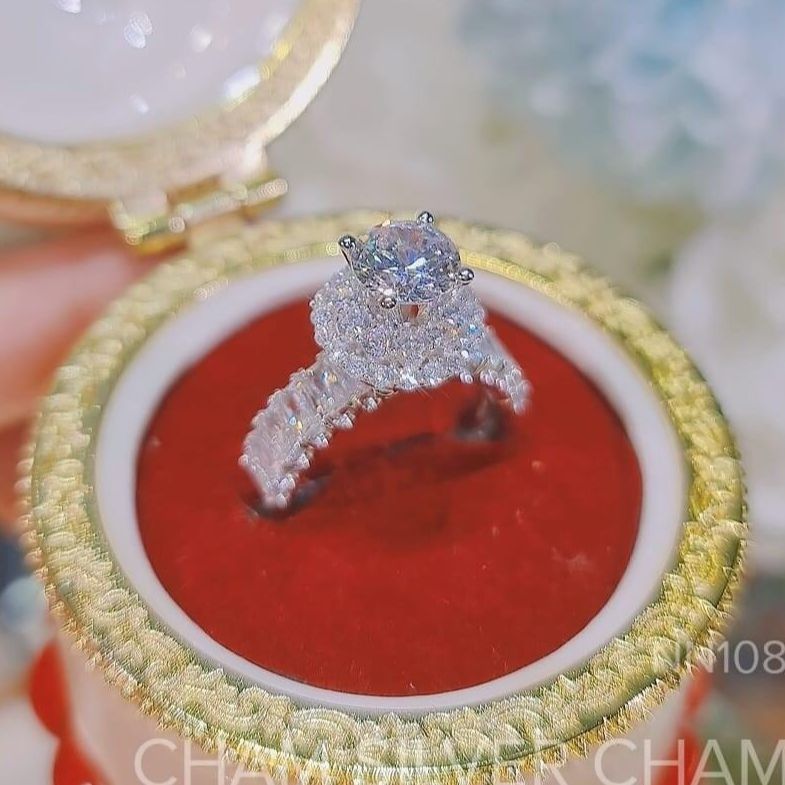 Beautiful women ring, white gold ring, sterling silver ring, luxury Phale ring, luxury diamond ring, 24K non gold ring, wedding gold ring, feng Shui stone ring women's fashion ring-jewelry Gado nm097 promise not black