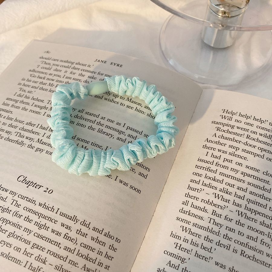 Buộc tóc nơ buộc tóc scrunchies vải mềm nhiều màu sắc co giãn - K034