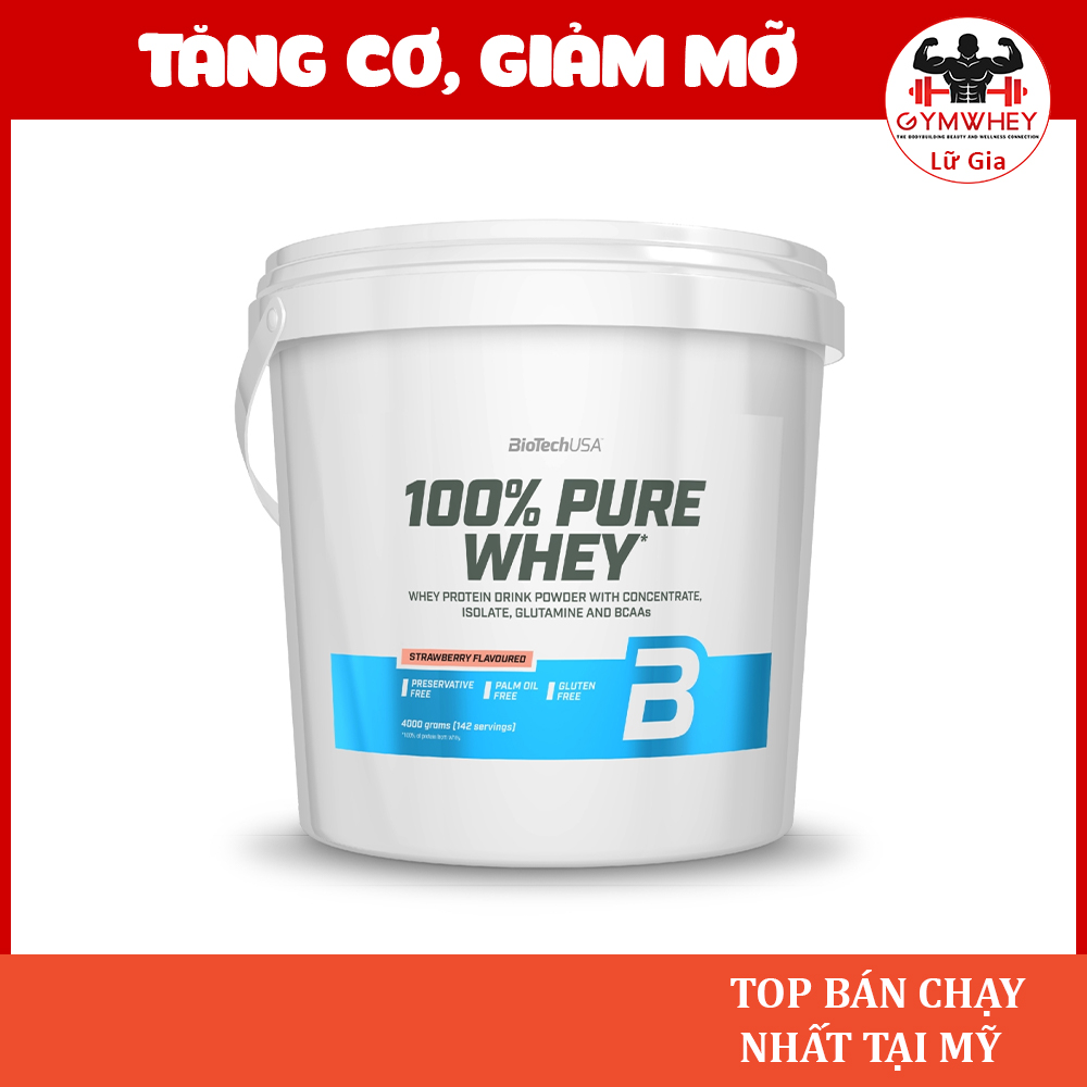 Biotech 100% Pure Whey Tăng Cơ Giảm Mỡ Cho Gymer