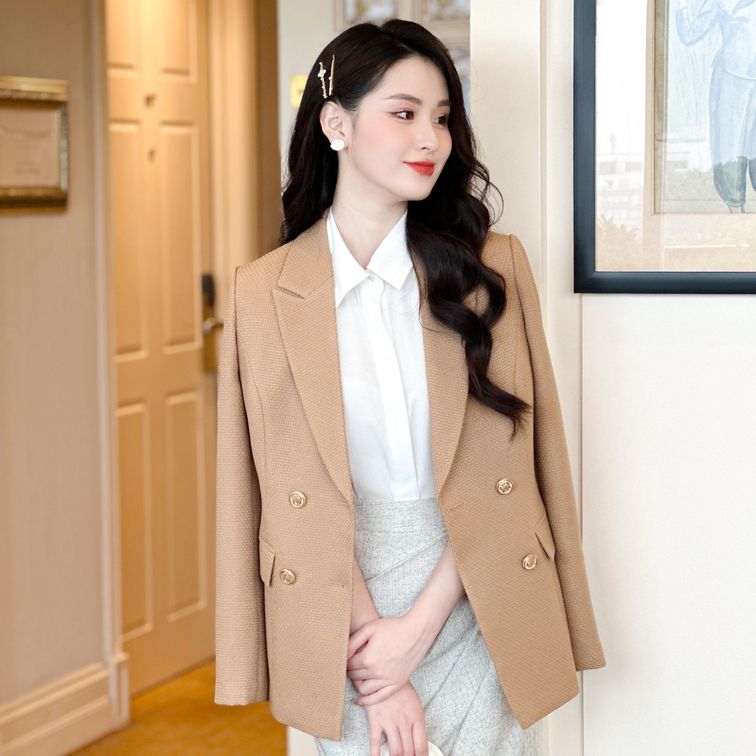 BEAUTEBYV - Áo blazer nữ 4 khuy Hazzi