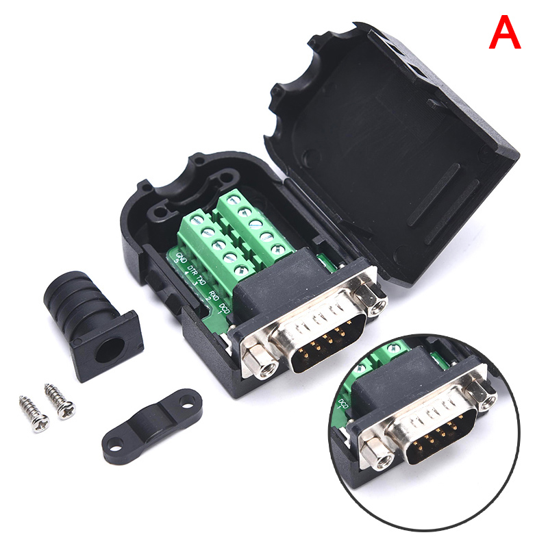 Aiqinhaimaoyi đầu nối db9 đầu nối com đầu nối đột phá rs485 9 chân cái rs232 đầu nối com