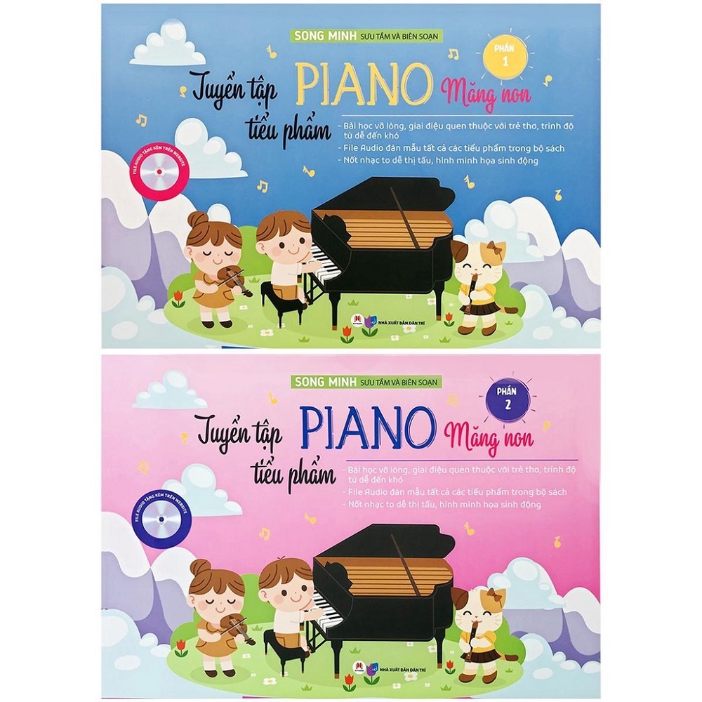Trọn bộ tuyển tập tiểu phẩm piano măng non - phần 1 + phần 2