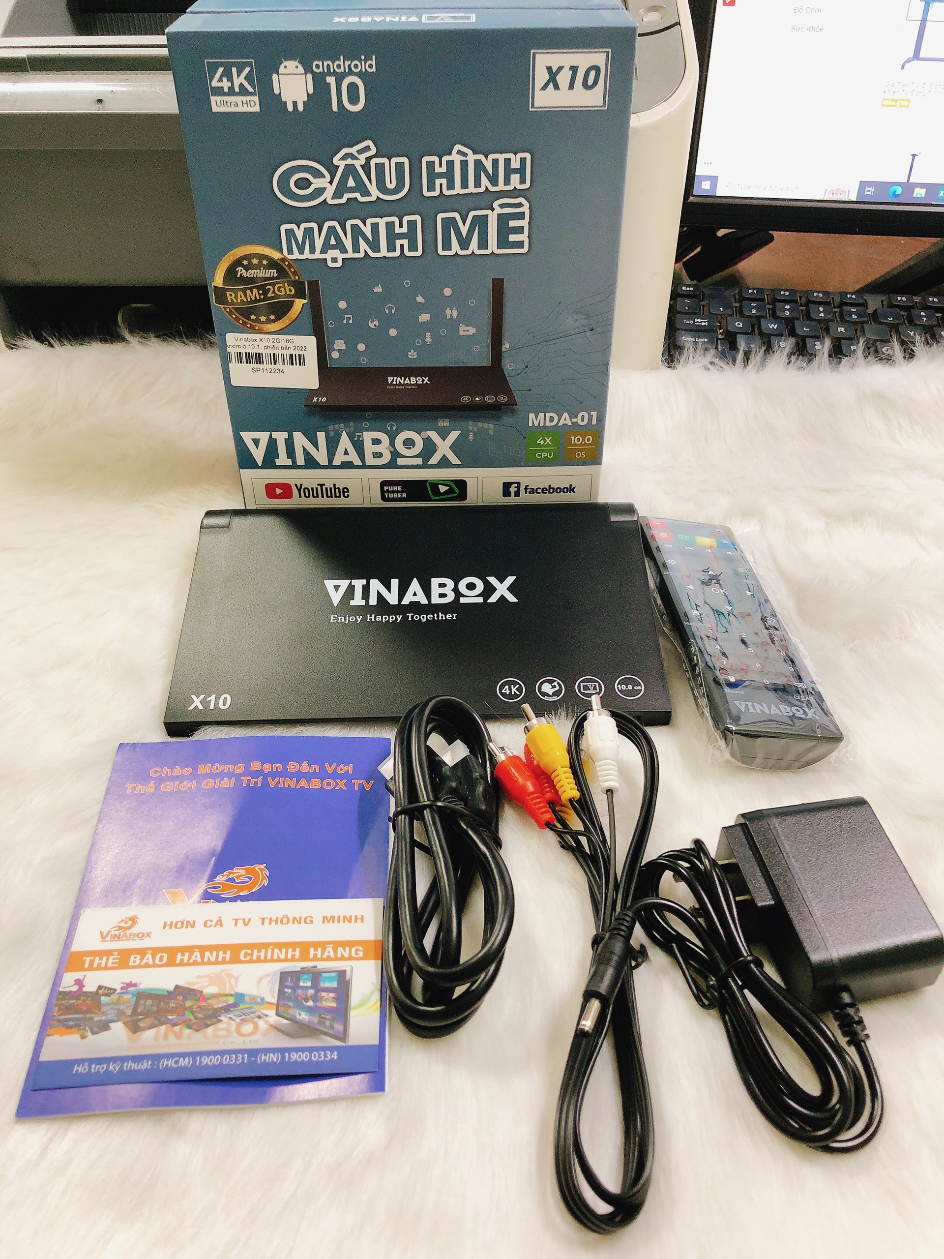 ANDROID VINABOX X10 RAM 4GB Android 10.1, Bluetooth 4.0 - HÀNG CHÍNH HÃNG