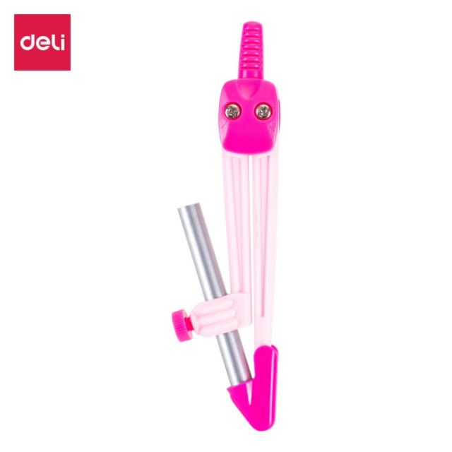Compa Dùng Chì Gỗ Deli Mã 8621,Xanh/Hồng