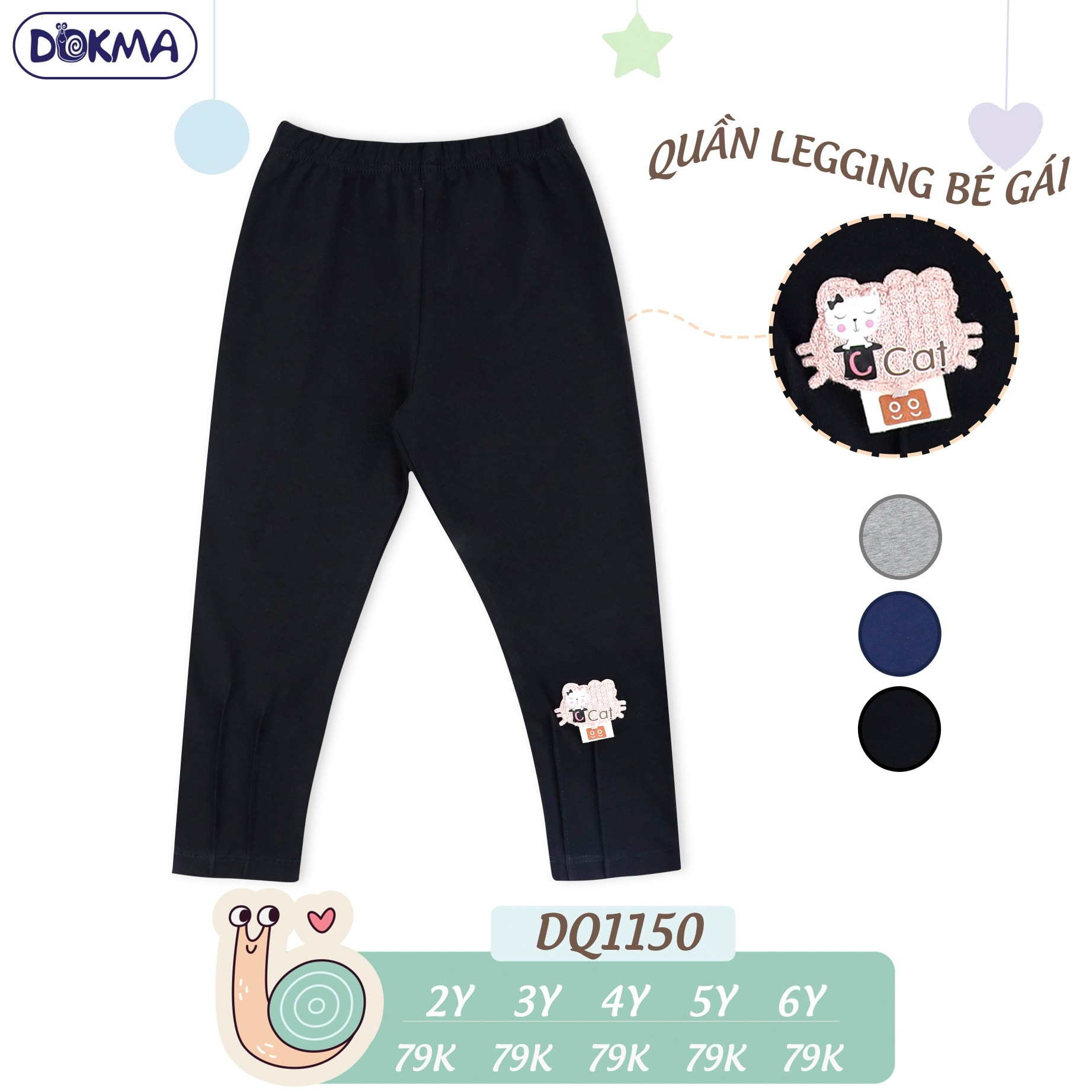 Dokma - Quần legging bé gái (2-6 tuổi)