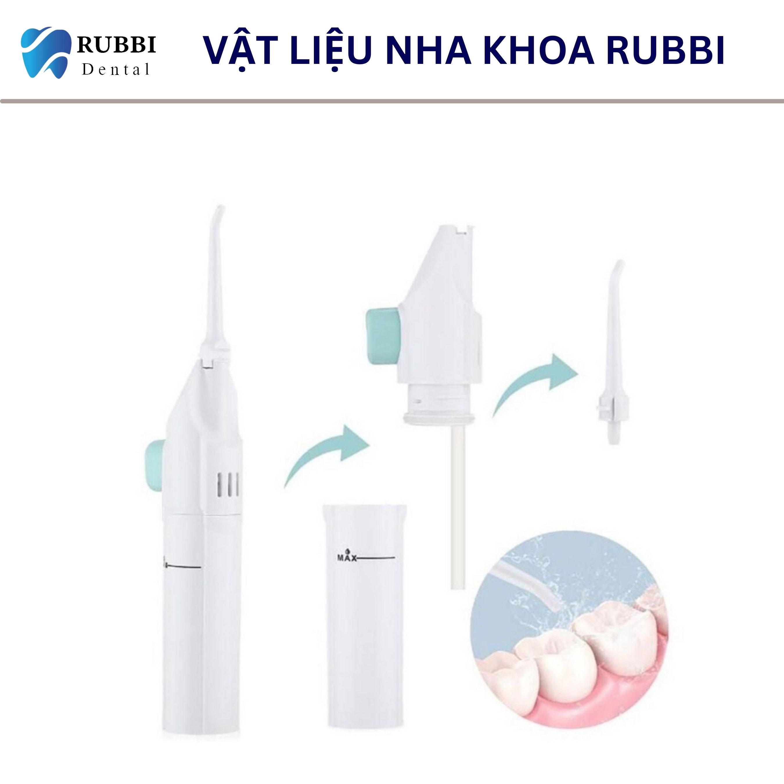 Máy tăm nước cơ, vệ sinh răng miệng Power Floss