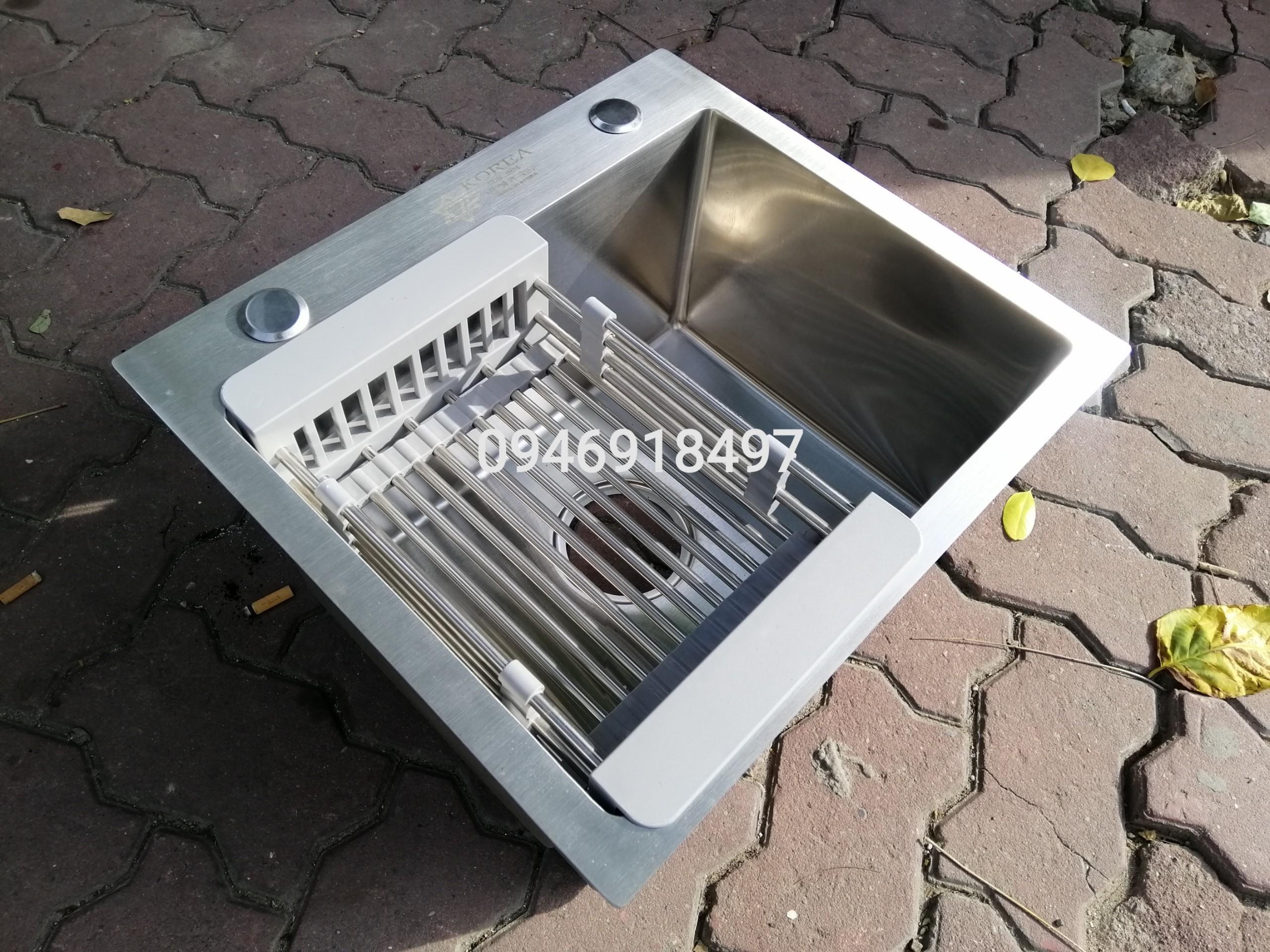 chậu rửa bát 1 hố 45x40x24